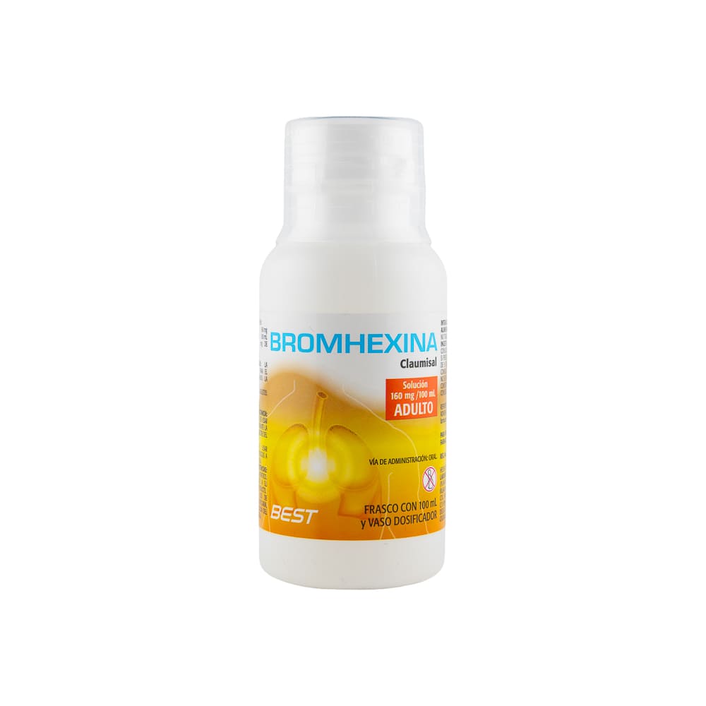 BROMHEXINA 160MG/100ML ADULTO SOLUCION 1 PIEZA